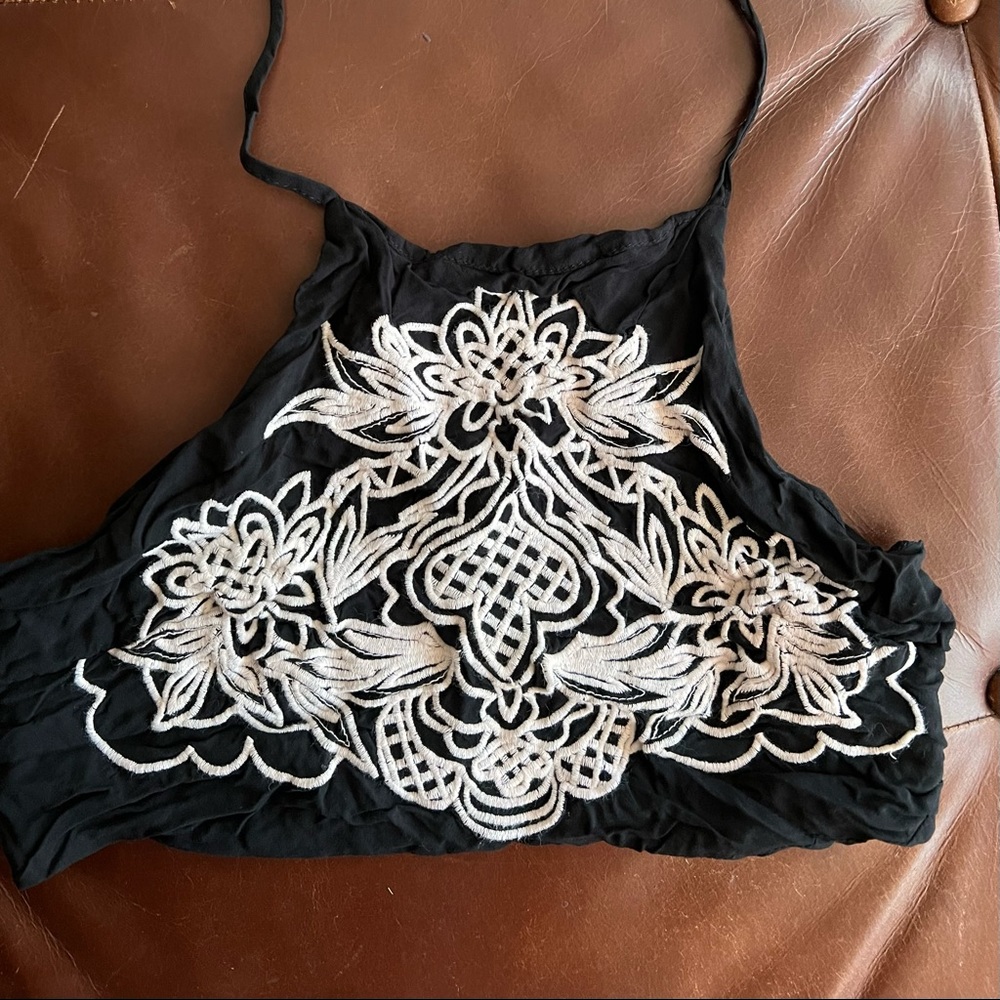 Black crop top